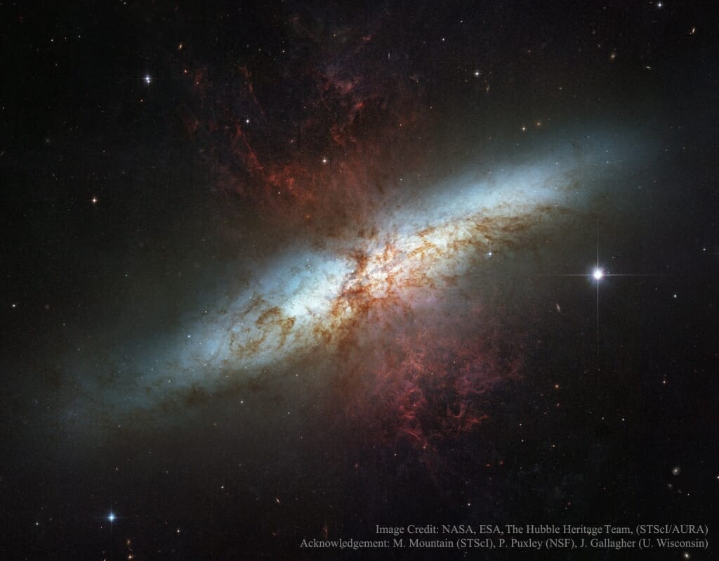 Composite photo: The Cigar Galaxy