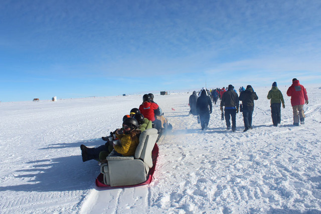 Photo: The annual “Race Around the World”