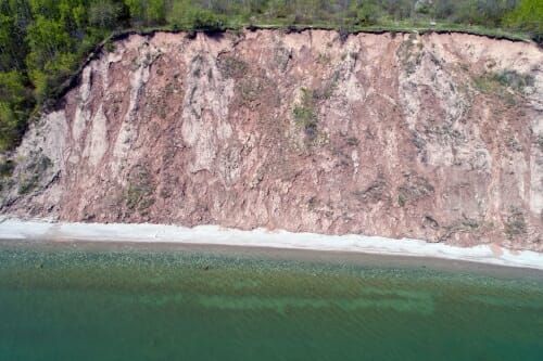 Photo: A Lake Michigan bluff