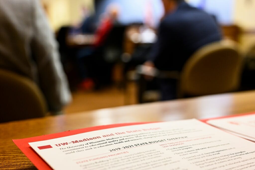 Photo: Stack of papers on a table