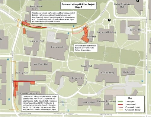 Image: Map of buildings, streets & paths