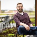 Credit: Nicholas Jackson sitting on the Terrace.