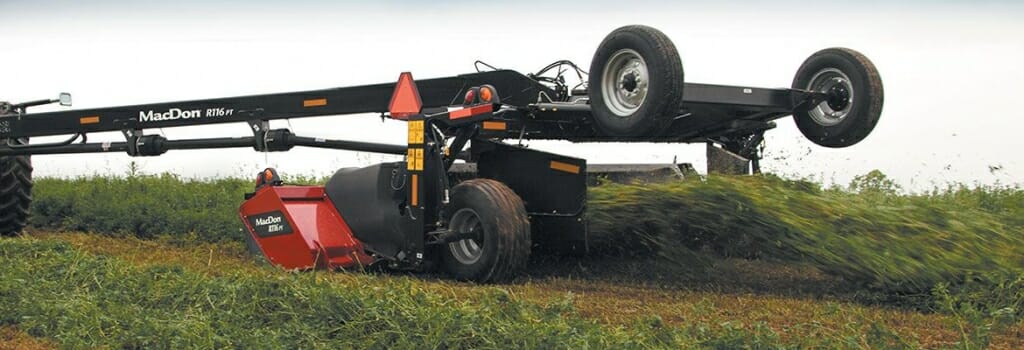 Photo: A mower on a trailer.