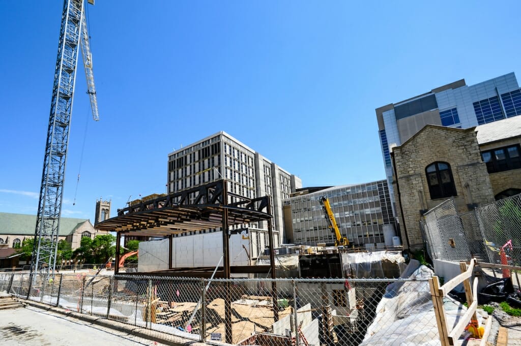 The four-year Chemistry Building expansion project will be completed in two phases, with renovations slated to finish by early 2022.
 The $133 million tower and other renovations will update teaching and laboratory spaces to accommodate the next generation of chemical education and research. 