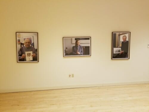 Photo: Framed portraits hanging on wall