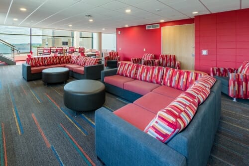 Photo: Couches in the student lounge