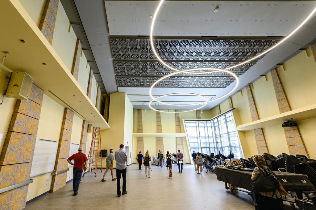 Photo: People standing in hall