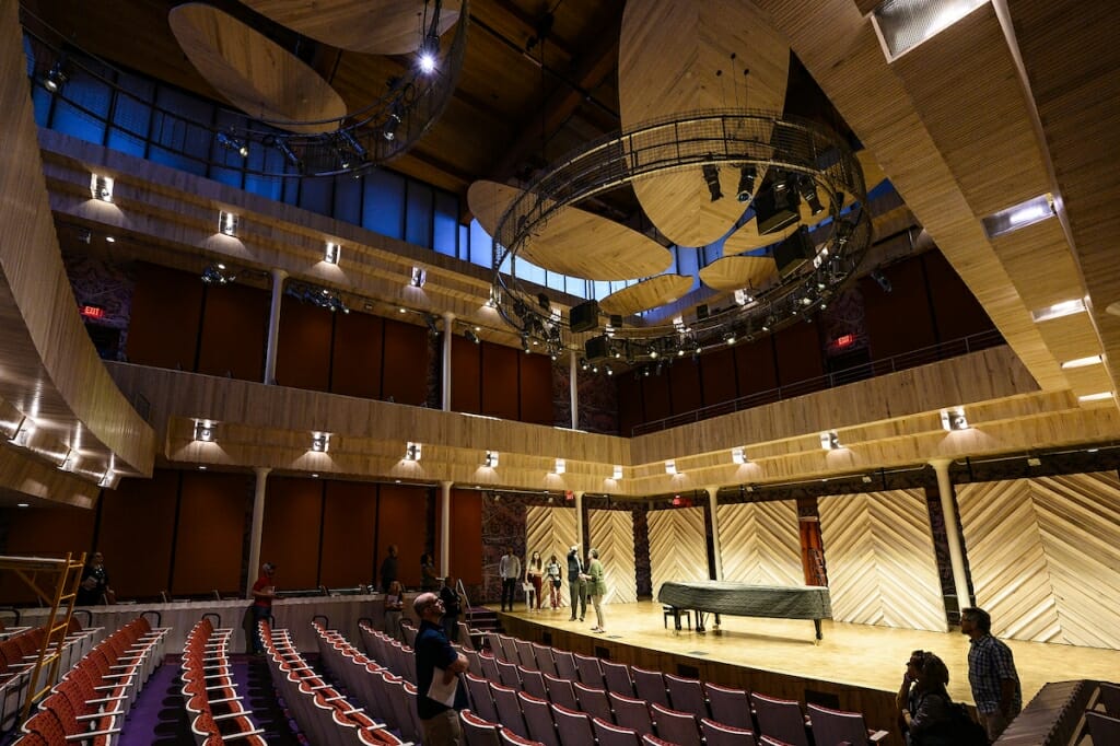 Photo: Inside of Collins Recital Hall