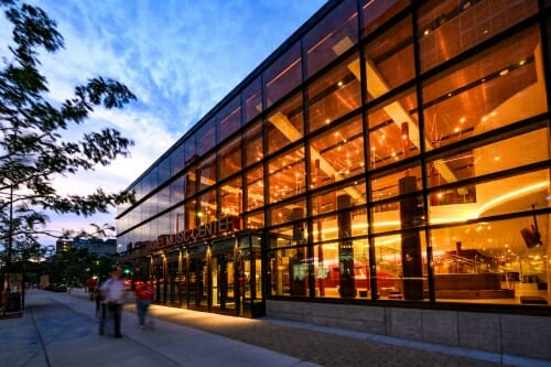 Photo: Exterior of music center