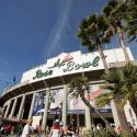 Photo: Exterior of stadium with Rose Bowl sign