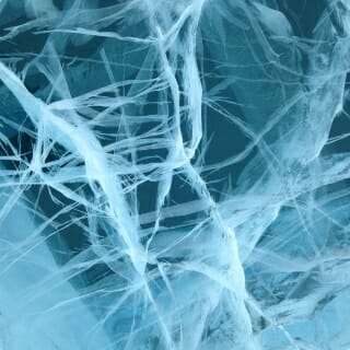 Photo: Closeup of The ice on Antarctica’s Lake Vanda