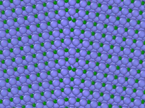 Illustration of silicon carbide before irradiation