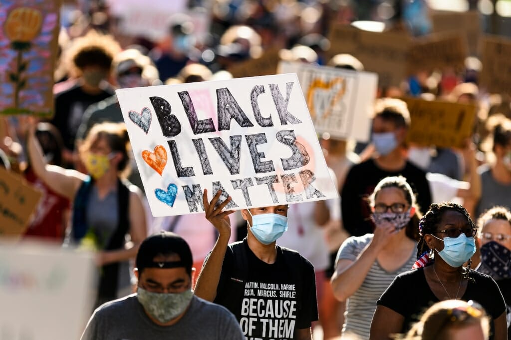 Black Lives Matter sign