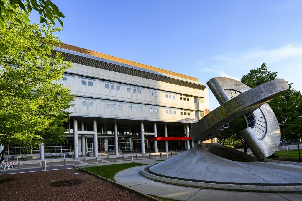 Engineering Hall and Engineering Mall.