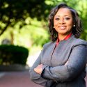 Photo of Cheryl Gittens standing outside Bascom Hall