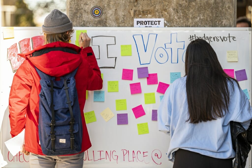 UW students had a wide range of reasons why they voted.