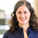 Erika Marin-Spiotta, associate professor of geography, is pictured in the Maps Library in Science Hall at the University of Wisconsin-Madison on April 16, 2019. (Photo by Bryce Richter /UW-Madison)