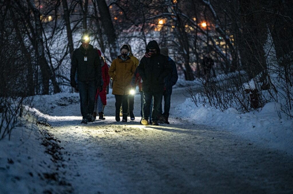 Those on the small-group hikes enjoyed nature but also wore masks and socially distanced.