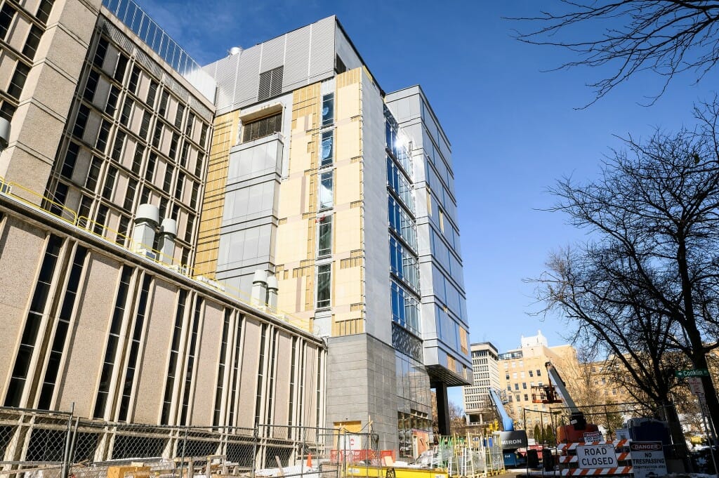 The Chemistry Building project involves renovation of the basement, first floor, and second floor of the Daniels wing. These floors house teaching laboratories, classrooms, and undergraduate student services spaces.