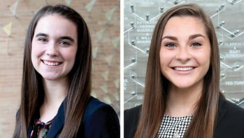 Headshots of Maggie Hoernke (left) and Nikki Batterman