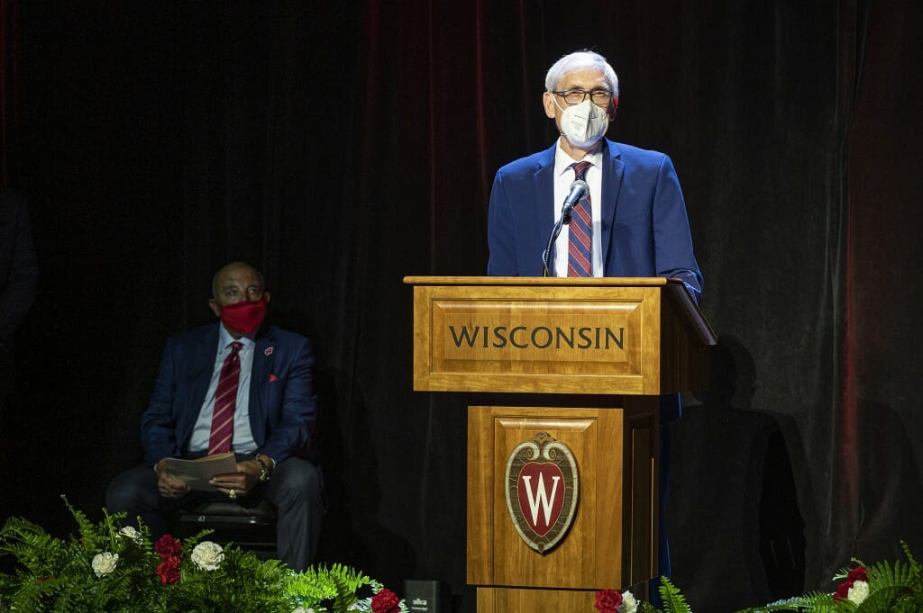 Wisconsin Governor Tony Evers offered a few words about Alvarez.