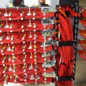 Data Science is one of the most rapidly emerging career sectors in the nation, as it finds new uses for increased computing power is used across a wide variety of fields. Here, bundles of orange data cables connect arrays of computer servers in the Space Science and Engineering Center Data Center at UW-Madison.