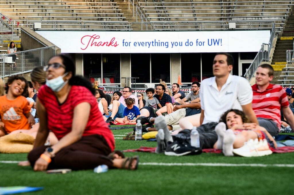 After a year of pandemic difficulties, UW Movie Night at Camp Randall was a chance for employees and their families to have fun on campus.