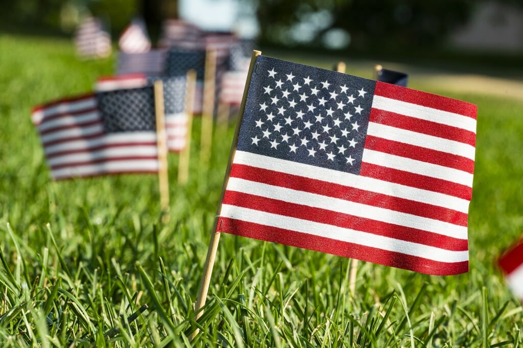 The memorial event was organized by the UW chapter of the Student Veterans of America.