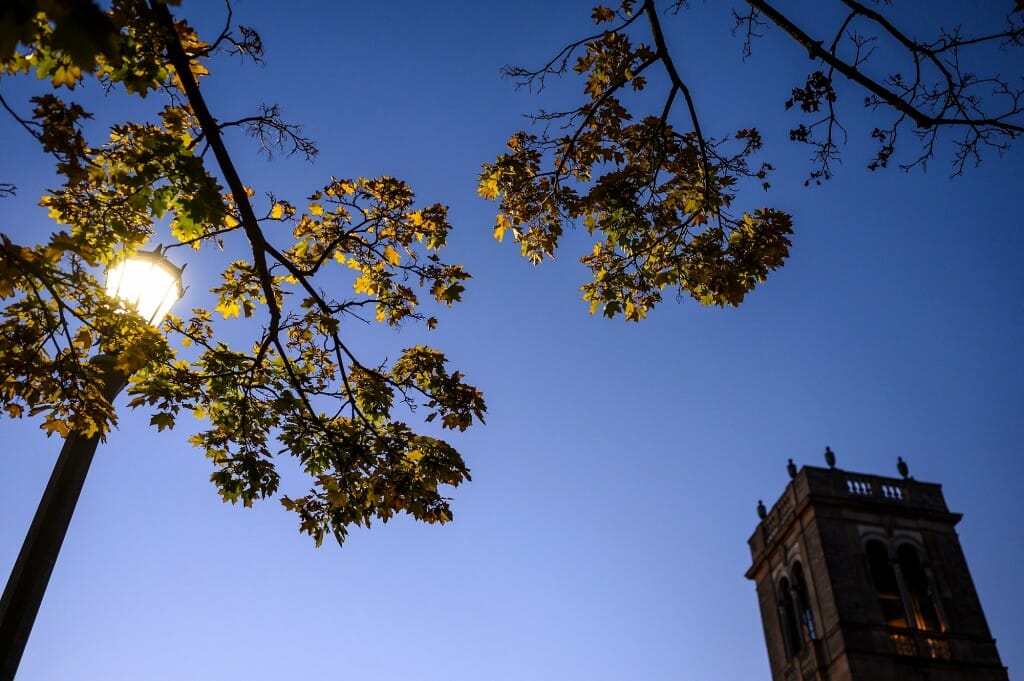 Sheesh! You set the clocks back one lousy hour, and all of a sudden the street lamps are calling you home.