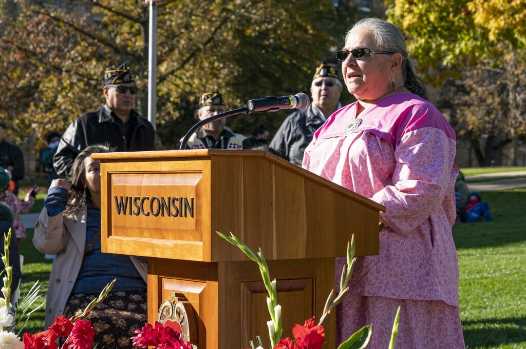 Thundercloud speaking at podium