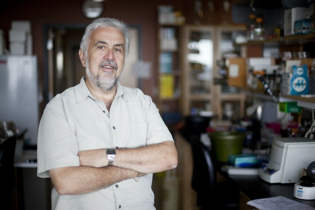 Donohue standing in lab