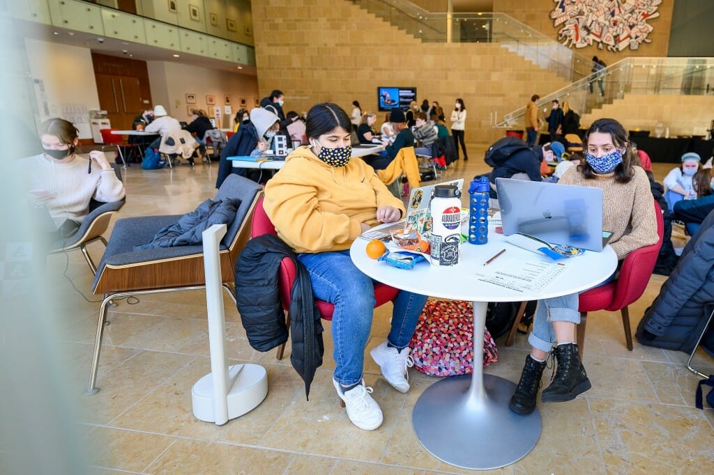 There's nothing like free snacks to get students fired up for studying.