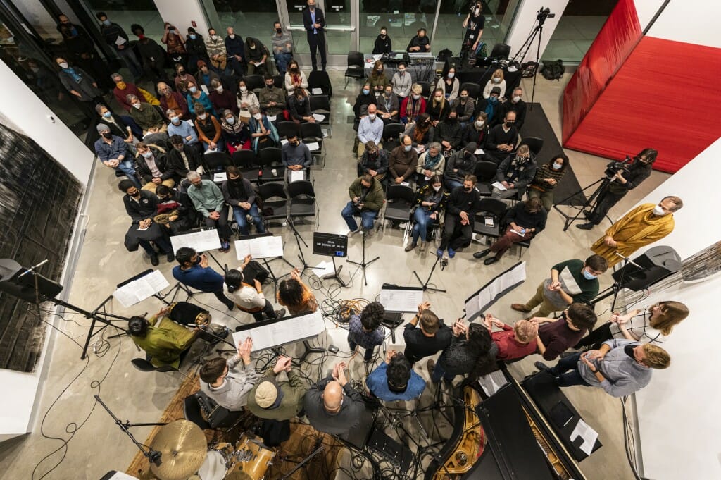 The event was held at  the Arts + Literature Laboratory in downtown Madison.