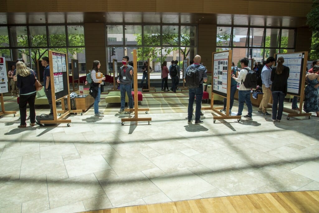 Open house attendees learned what can be achieved with cryo-EM during scientific talks and poster sessions held in the Discovery Building. Approximately 200 people attended the open house in-person, while another 200 viewed talks and workshops online. 