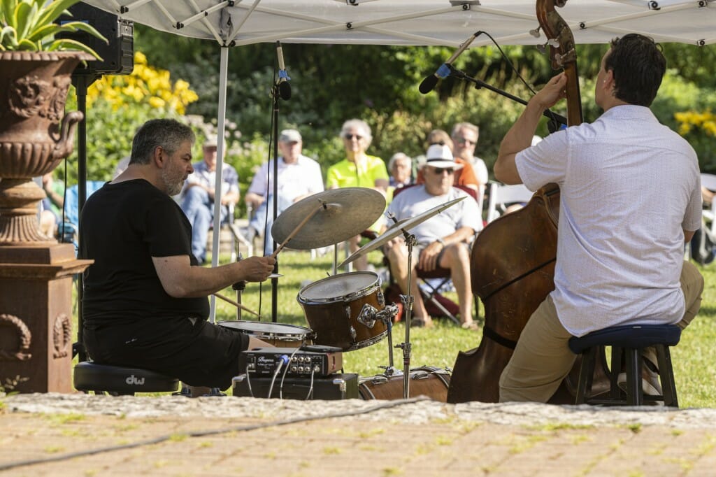 The Mark Davis Jazz Trio is led by Milwaukee jazz pianist Mark Davis, along with Jeff Hamann on bass and David Bayles on drums.