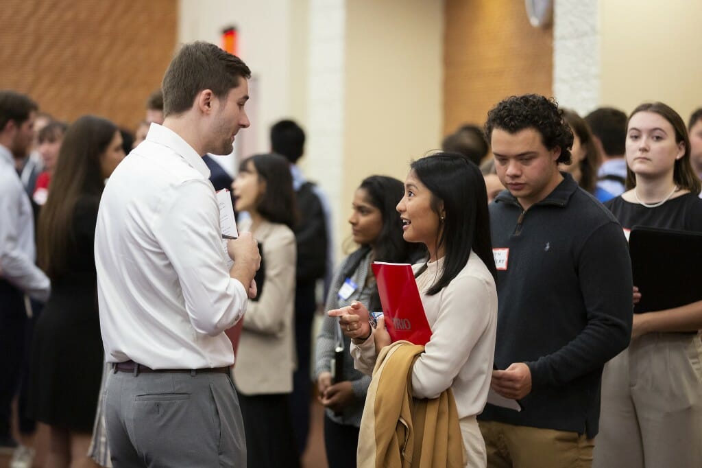 The fair was open to all enrolled UW-Madison students, plus recent alumni who graduated within the past two years.