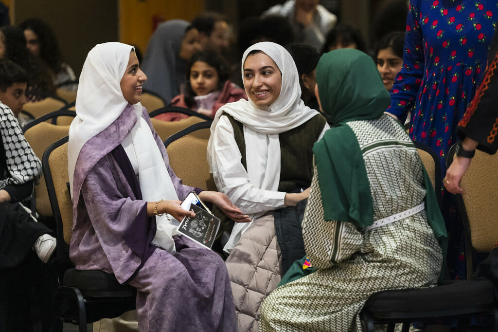 In addition to enjoying food, dancing and a fashion show, attendees at the event relished the opportunity to get together and talk.