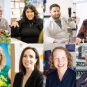 Headshots of the eight 2023 Academic Staff Excellence Award winners, clockwise from top left: Johanna Oosterwyk, Desiree Bates, Aaron M. Dingle, Bill L. Kreamer, Amy Williamson, Alissa Ewer and Dianna L. Murphy