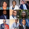 Headshots in three rows of five headshots each. Top Row L-R: Dr. Angela Byars-Winston, Maia Pearson, Terra Allen, Rodney Lynk Jr., Richard Jones Jr | Middle Row 2 L-R: Martinez White, Terrence Thompson, Dominique Ricks, Uchenna Jones, Judge Mario White | Bottom Row L-R: Latoya Holiday, Shawn Anthony Robinson PhD, Afra Smith, James Bond, Rebecca Cooks